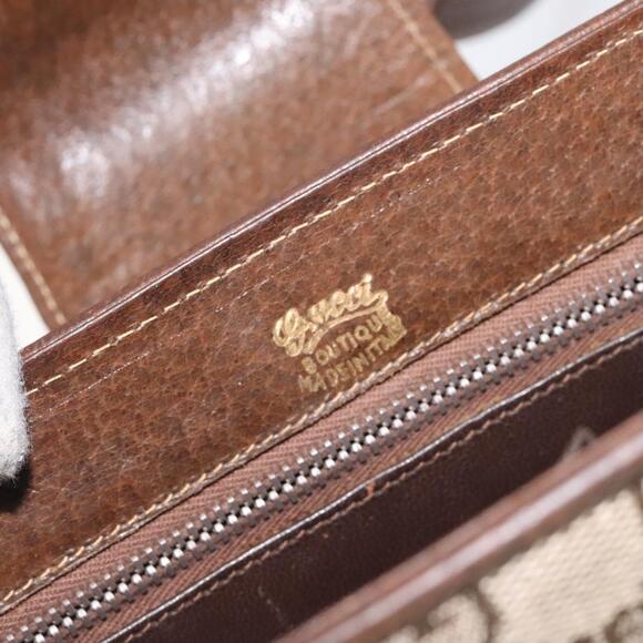 GUCCI GG Canvas Shoulder Bag Beige Gold - Picture 16 of 16